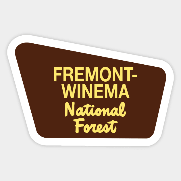 Fremont-Winema National Forest Sticker by nylebuss